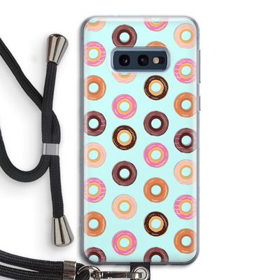 Donuts: Samsung Galaxy S10e Transparant Hoesje met koord