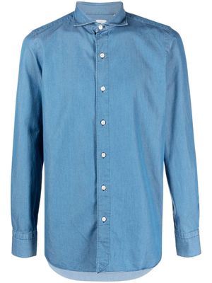 Finamore 1925 Napoli chemise en denim - Bleu