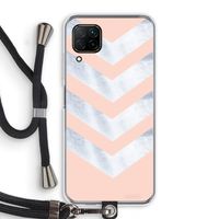 Marmeren pijlen: Huawei P40 Lite Transparant Hoesje met koord