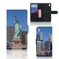 Sony Xperia Z3 | Flip Cover | Vrijheidsbeeld | Portemonnee hoesje