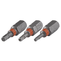 Wolfcraft Bits Solid | Binnenzeskant 2.0, 2.5, 3.0 | 3-delig - 1339000