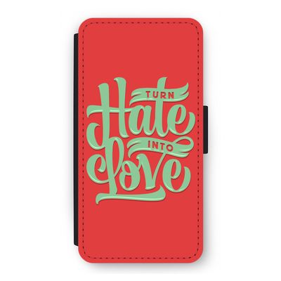 Turn hate into love: iPhone 12 Flip Hoesje