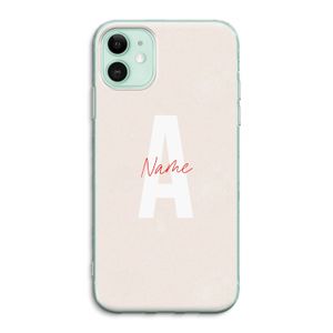 Strawberry Milkshake: iPhone 11 Transparant Hoesje