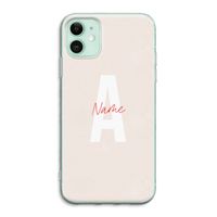 Strawberry Milkshake: iPhone 11 Transparant Hoesje