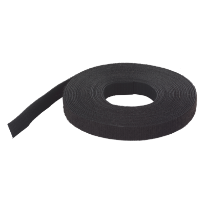 Wolfcraft Klittenbandriempjes | Zwart | 5m | 1 stuk - 3286000