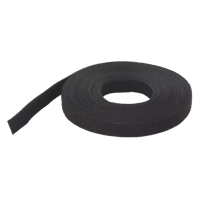 Wolfcraft Klittenbandriempjes | Zwart | 5m | 1 stuk - 3286000