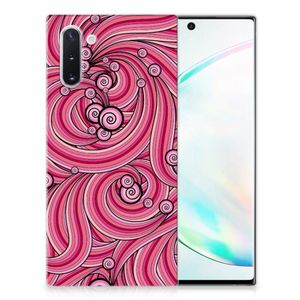 Samsung Galaxy Note 10 Hoesje maken Swirl Pink