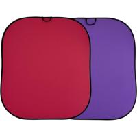 Manfrotto LL LB6752 Plain opvouwbare achtergrond 180x215cm rood/paars Manfrotto LL LB6752 Plain opvouwbare achtergrond 180x215cm rood/paars