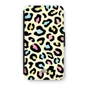 Leopard pattern: iPhone XS Flip Hoesje