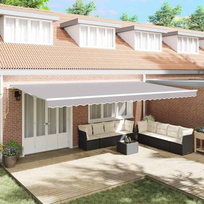 Luifel Vervangende Stof voor 6x3.5 m Frame Lichtgrijs