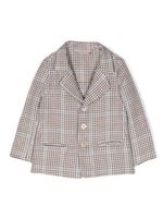 La Stupenderia blazer boutonné à carreaux - Marron