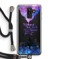 Stars quote: Samsung Galaxy J8 (2018) Transparant Hoesje met koord