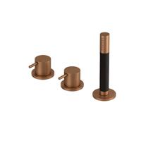 Inbouw Badrandcombinatie Hotbath Cobber Met 2-weg Omstel Verouderd Messing (incl. Handdouche) Living Colours