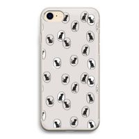 Miauw: iPhone 7 Transparant Hoesje Miauw: iPhone 7 Transparant Hoesje
