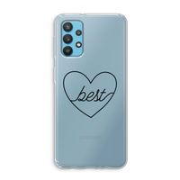 Best heart black: Samsung Galaxy A32 4G Transparant Hoesje