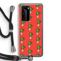 Mini cactus: Huawei P40 Pro Transparant Hoesje met koord