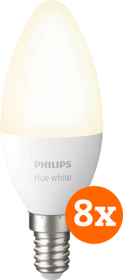 Philips Hue White E14 8-Pack