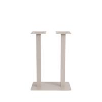 LABEL51 Eetkamertafel Tafelpoot Dubbel - Taupe - Metaal - Dubbel - 108 cm