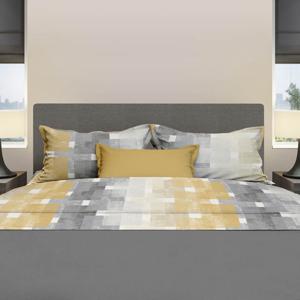 Flanel Lakenset 240x300 2 persoons incl slopen brixen beige/grijs