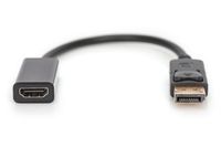Digitus AK-340400-001-S DisplayPort / HDMI Adapter [1x DisplayPort stekker - 1x HDMI-bus] Zwart 15.00 cm - thumbnail