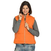 Basic bodywarmer oranje voor dames