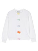 Stella McCartney Kids cardigan à ornements en perles de verre - Blanc - thumbnail