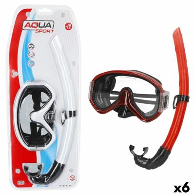 Snorkelbril en -buis voor Kinderen AquaSport (6 Stuks)
