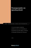 Transparantie en openbaarheid (Paperback)
