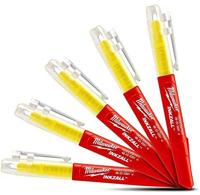Milwaukee Accessoires inkzall markers fluo geel - 5pc. - 48223201