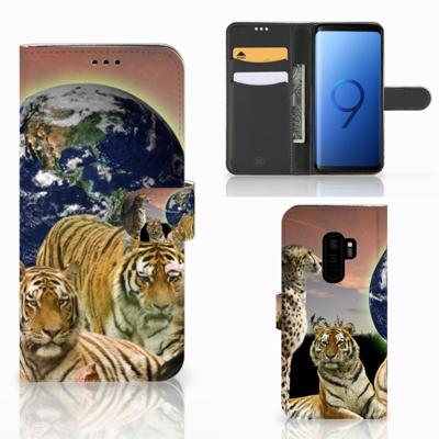 Samsung Galaxy S9 Plus | Telefoonhoesje | Met pasjeshouder | Roofdieren