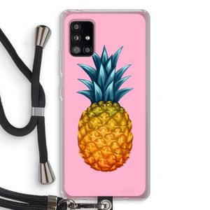 Grote ananas: Samsung Galaxy A51 5G Transparant Hoesje met koord
