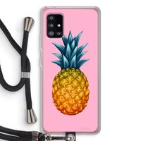 Grote ananas: Samsung Galaxy A51 5G Transparant Hoesje met koord
