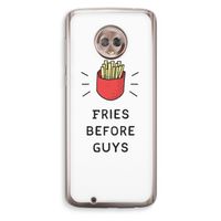 Fries before guys: Motorola Moto G6 Transparant Hoesje