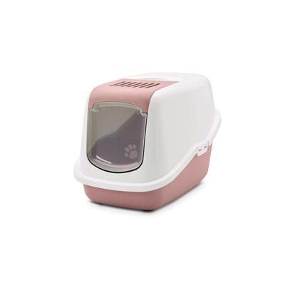 SAVIC Nestor Wit-Roze - Gesloten kattenbak - 56x39x38,5 cm - 1 st