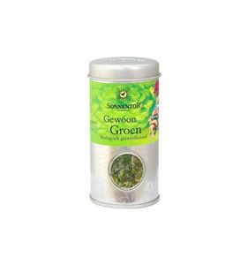 Gewoon groen metalen bus bio