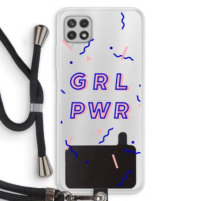GRL PWR: Samsung Galaxy A22 4G Transparant Hoesje met koord