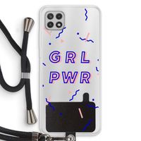GRL PWR: Samsung Galaxy A22 4G Transparant Hoesje met koord