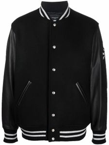 Mastermind Japan veste bomber à logo imprimé - Noir