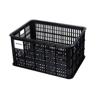 Basil fietskrat l - groot - 40 liter - zwart