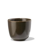 HEMA Koffiemok 185ml PUUR reactief glazuur donkerbruin (donkerbruin)