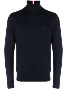 Tommy Hilfiger pull à logo brodé - Bleu