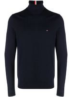 Tommy Hilfiger pull à logo brodé - Bleu