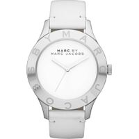 Horlogeband Marc by Marc Jacobs MBM1200 Leder Wit 18mm - thumbnail