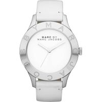 Horlogeband Marc by Marc Jacobs MBM1200 Leder Wit 18mm