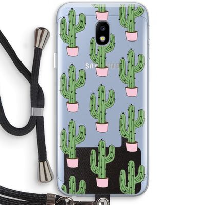 Cactus Lover: Samsung Galaxy J3 (2017) Transparant Hoesje met koord
