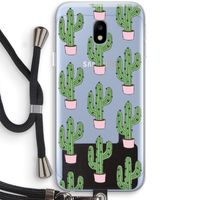 Cactus Lover: Samsung Galaxy J3 (2017) Transparant Hoesje met koord