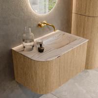 Badmeubel Mondiaz Kurve-Dlux | 75 cm | Meubelkleur Oak | Wastafelkleur Nata | Solid surface | Wasbak rechter zijde spoelbak | Zonder kraangat(en) Badmeubel Mondiaz Kurve-Dlux | 75 cm | Meubelkleur Oak | Wastafelkleur Nata | Solid surface | Wasbak rechter zijde spoelbak | Zonder kraangat(en)