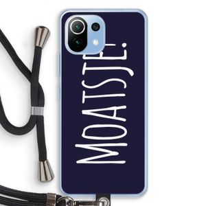 Moatsje!: Xiaomi Mi 11 Lite Transparant Hoesje met koord