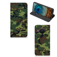 Nokia X20 | X10 Hoesje met Magneet Army Dark