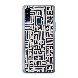 Moroccan Print: Samsung Galaxy A20s Transparant Hoesje